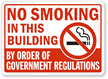 No Smoking In This Building Sign