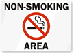 Non-Smoking Area (with symbol).