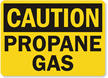 Caution Propane Gas Sign