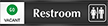 Restroom (with graphic) - Go/Stop Slider Sign