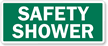 Safety Shower Sign