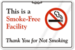 This is a Smoke-Free Building Sign