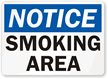 Notice: Smoking Area