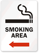 Smoking Area Sign