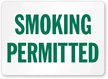 Smoking Permitted (green text)