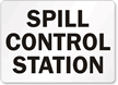 Spill Control Station Sign