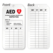 AED (Automatic External Defibrillator) Inspection Tag