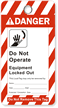 Lockout Tag-ANSI Striped