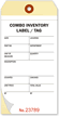 Combo Cardstock Inventory Tag