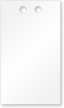 2” x 3½” White PVC Tags