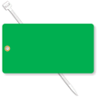 3¼” x 6” Green Vinyl Tags
