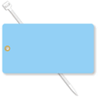 3¼” x 6” Light Blue Vinyl Tag