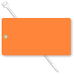 3¼” x 6” Orange Vinyl Tags