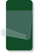 1¾” x 3¼” Dark Green Self-Laminating Label