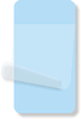 1¾” x 3¼” Light Blue Self-Laminating Label