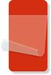 1¾” x 3¼” Red Self-Laminating Labels