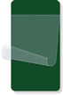 2¼” x 4¼” Dark Green Self-Laminating Label