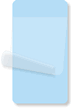 2¼” x 4¼” Light Blue Self-Laminating Label