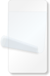 2¼” x 4¼” White Self-Laminating Labels