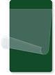 Dark Green Self-Laminating Blank Inspection Label