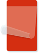 Red Self-Laminating Blank Inspection Label