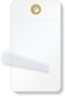 1¾” x 3¼” White Self-Laminating Tags