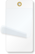 2¼” x 4¼” White Self-Laminating Tags