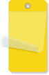 2¼” x 4¼” Yellow Self-Laminating Tags