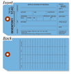 Blue Inventory Count Tag