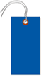 Blue Tyvek Shipping Tags (with pre-attached wires)