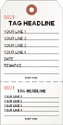 Custom Tag, Perforated 2-Part