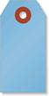 #1 (2¾ in. x 1-3/8 in.) Blue Cardstock Tags