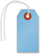 Dark Blue Cardstock Tags  (strings)