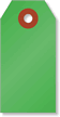 #1 (2¾ in. x 1-3/8 in.) Green Cardstock Tags