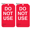 Do Not Use Inspection Record Tag