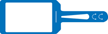 4 in. x 7 in. Blue Dry Erase Tag