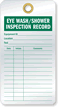 Eye Wash Shower Inspection Tags