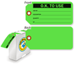 O.K. to Use Inspection Tag-in-a-Box