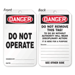 Danger Do Not Operate