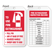 Fire Extinguisher Inspection Record Tag