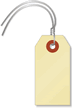 Manila 10-point Cardstock Tags (with pre-attached wires)