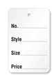 Garment Tag ( 2-7/8 in. x 1-3/4 in.) No Strings