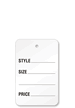 Garment Tag ( 1-7/8 in. x 1-1/4 in.) No Strings