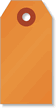 #1 (2¾ in. x 1-3/8 in.) Orange Cardstock Tags