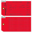Red Inventory Count Tag
