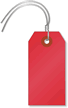 Red Cardstock Tags (with wires)