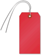 Red Cardstock Tags (with wires)