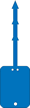 2½ x 4 in. Blue Vinyl Tags