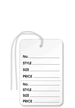 Garment Tag Small, with String