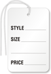Garment Tag ( 2-7/8 in. x 1-3/4 in.) with String